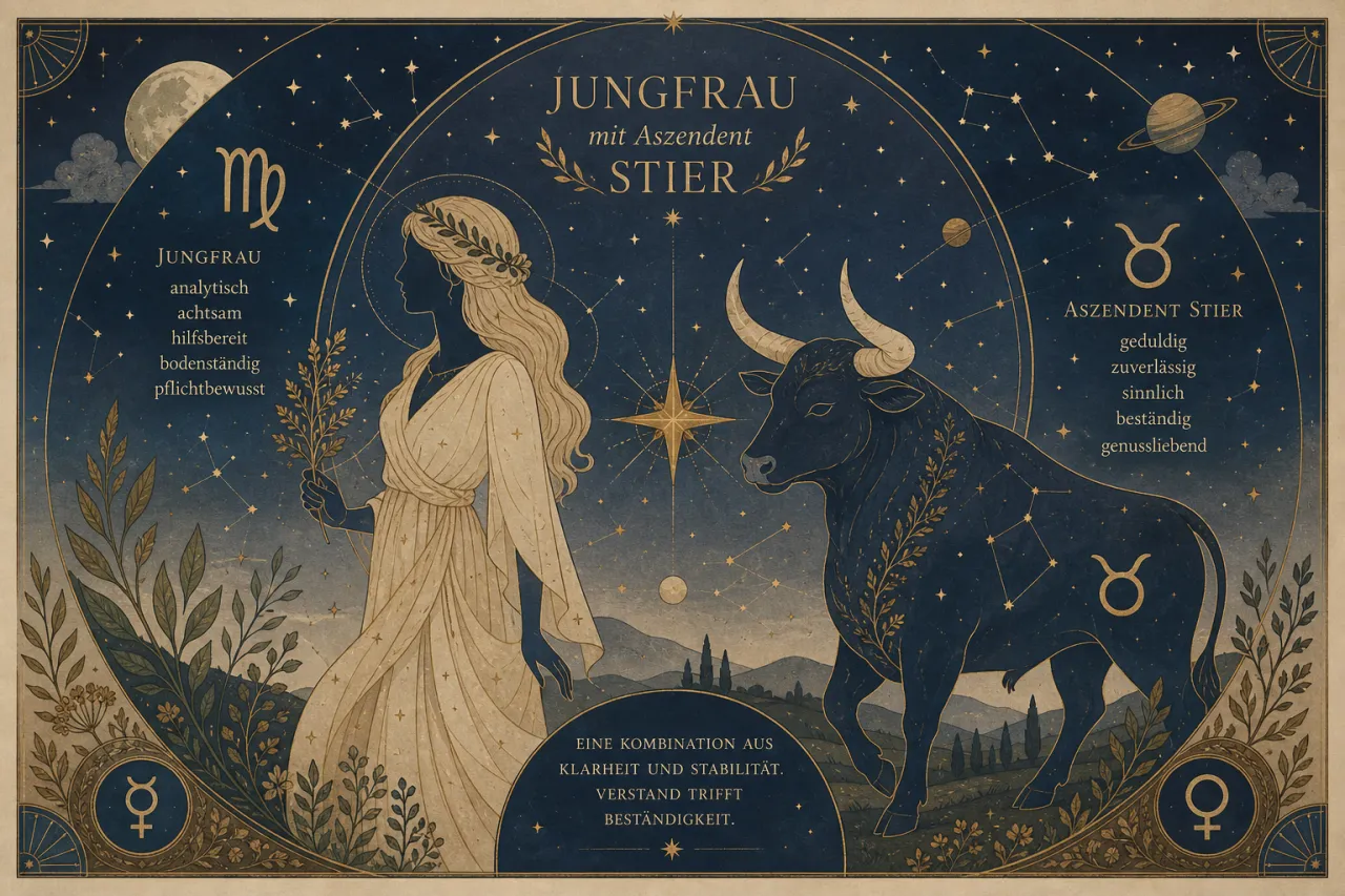 Jungfrau mit Aszendent Stier