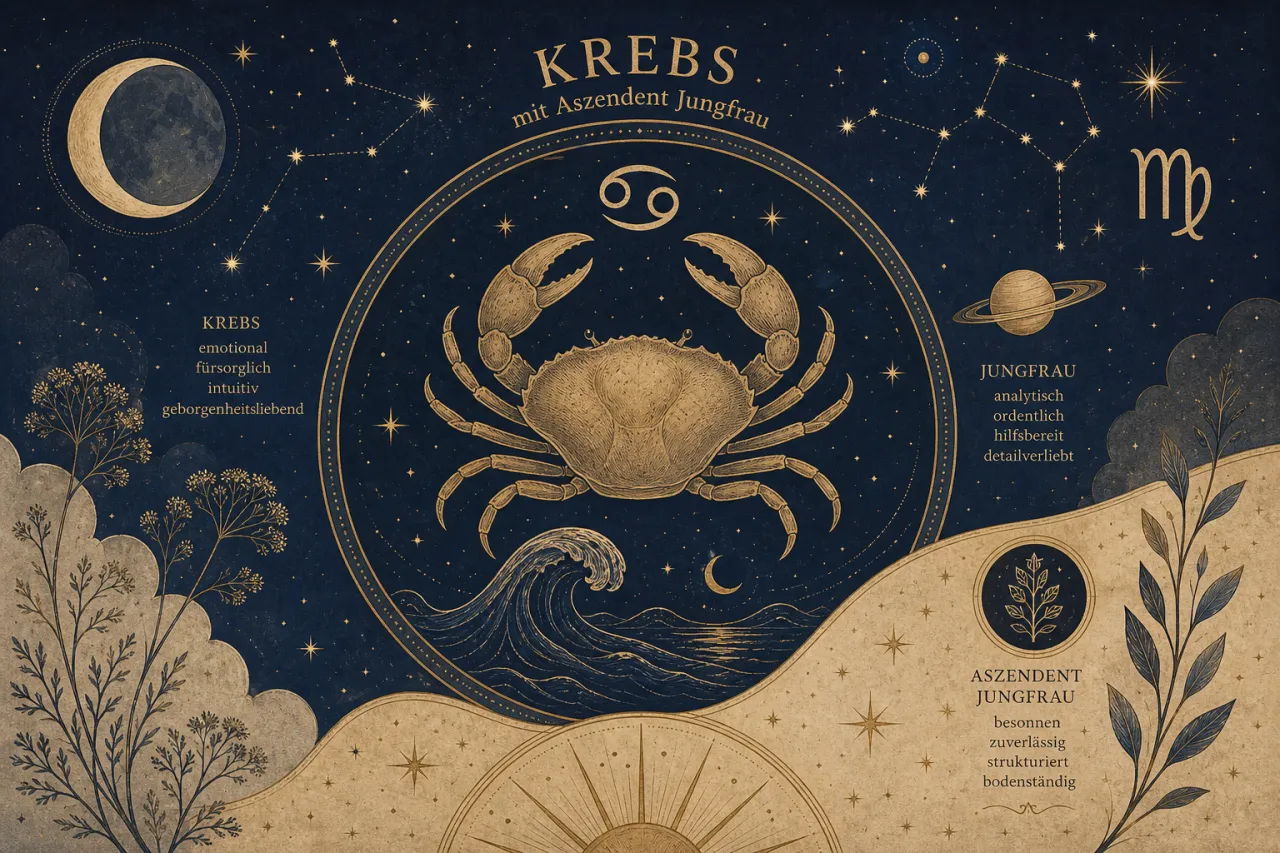 Krebs mit Aszendent Jungfrau