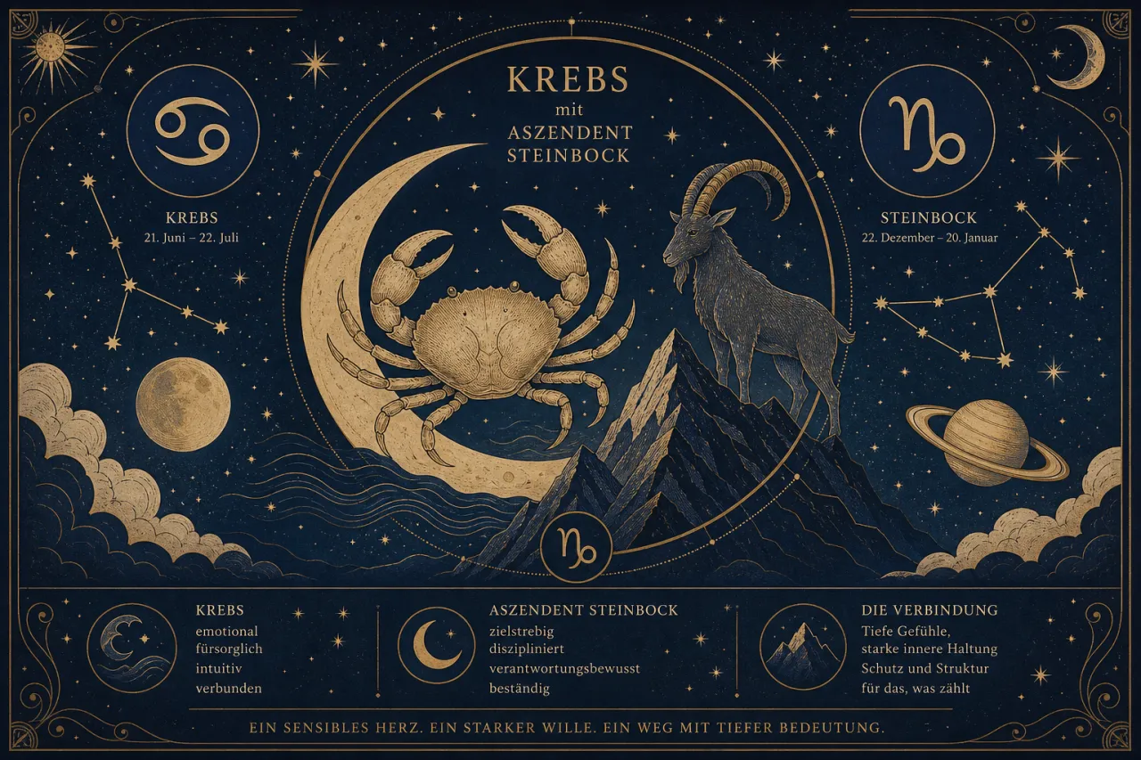 Krebs mit Aszendent Steinbock