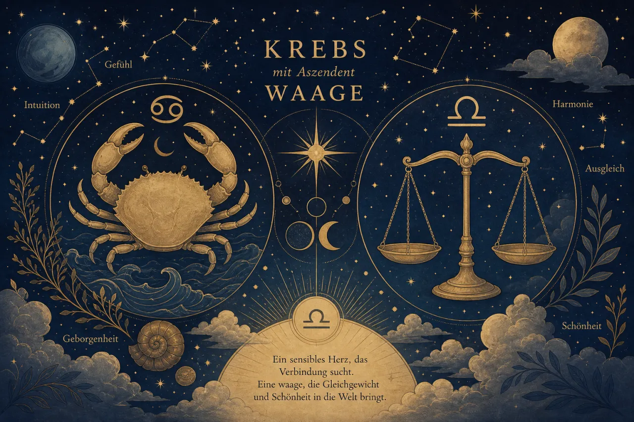 Krebs mit Aszendent Waage