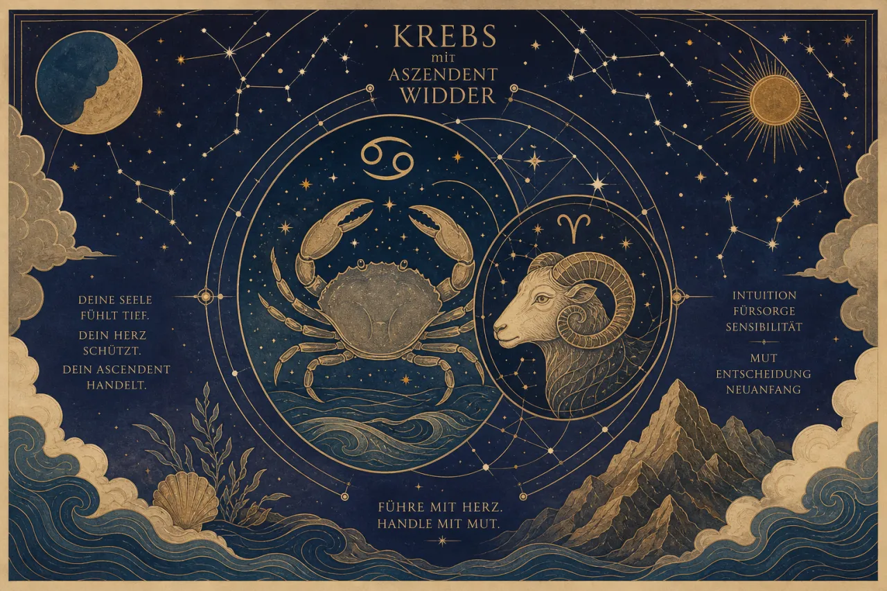 Krebs mit Aszendent Widder