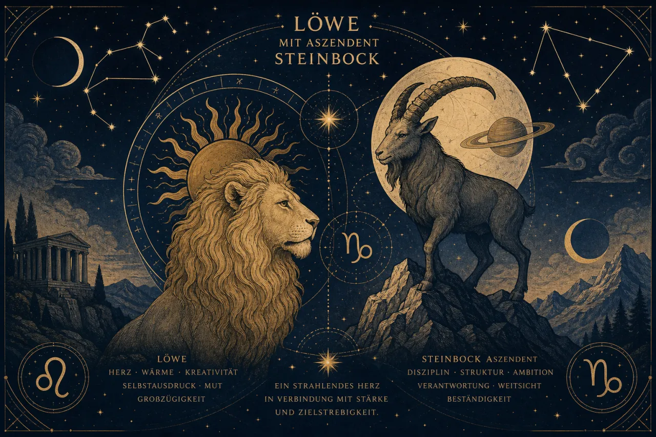 Löwe mit Aszendent Steinbock