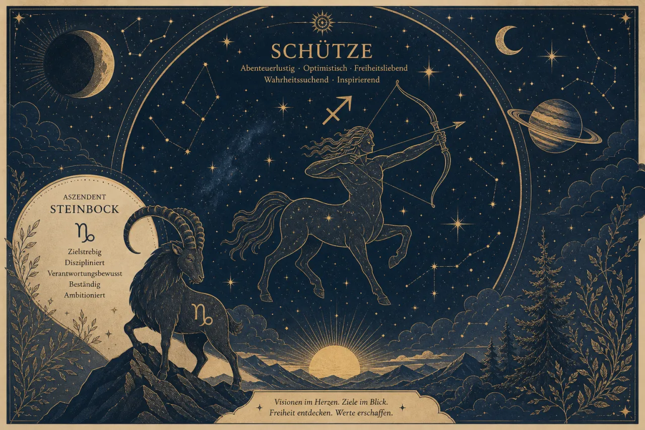 Schütze mit Aszendent Steinbock