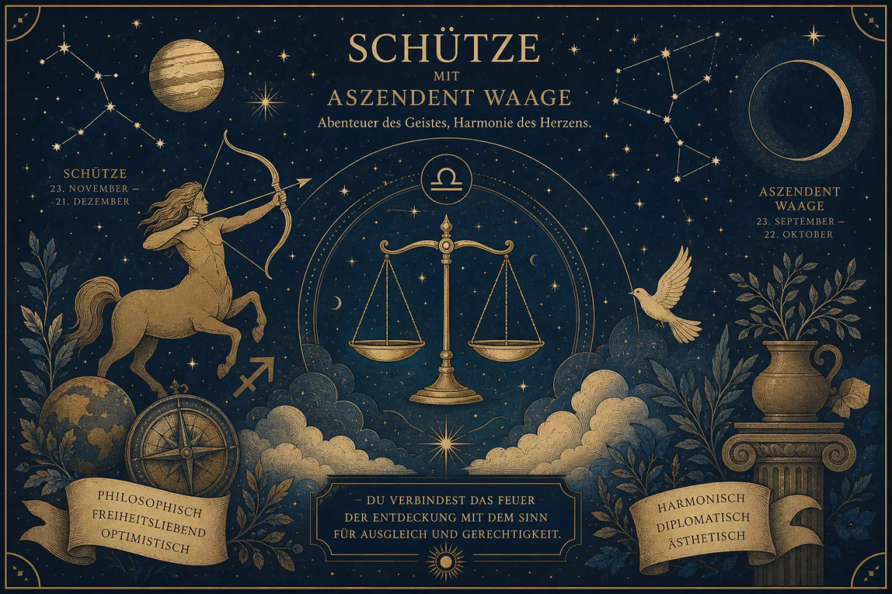 Schütze mit Aszendent Waage