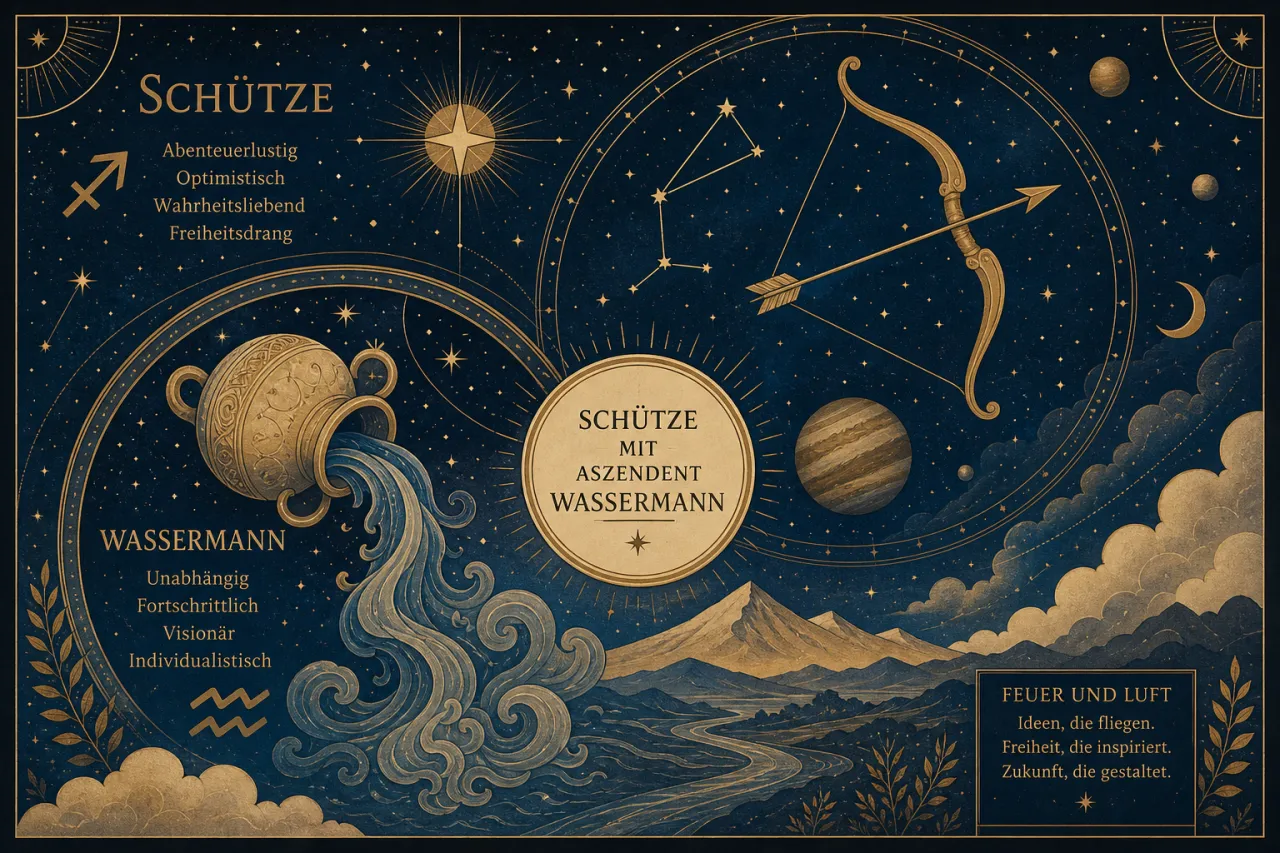 Schütze mit Aszendent Wassermann