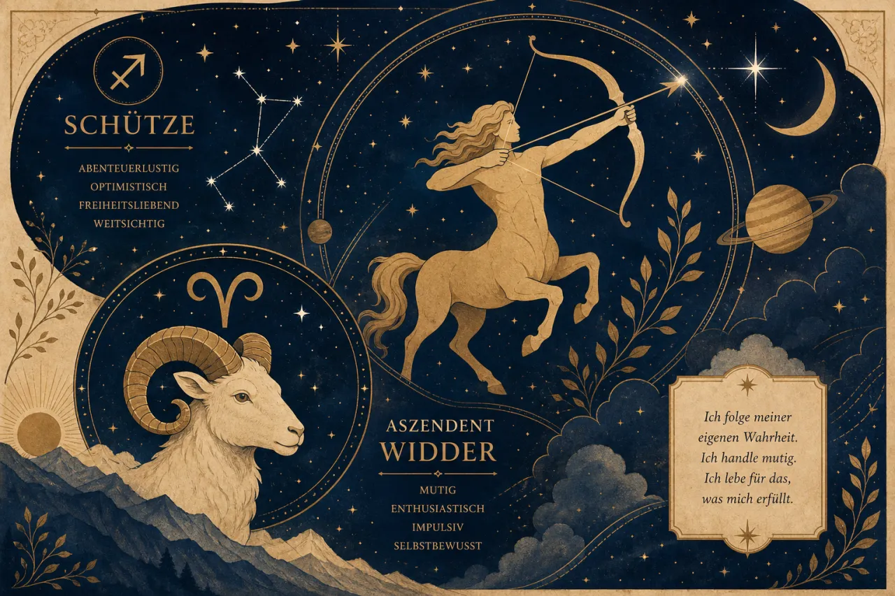 Schütze mit Aszendent Widder