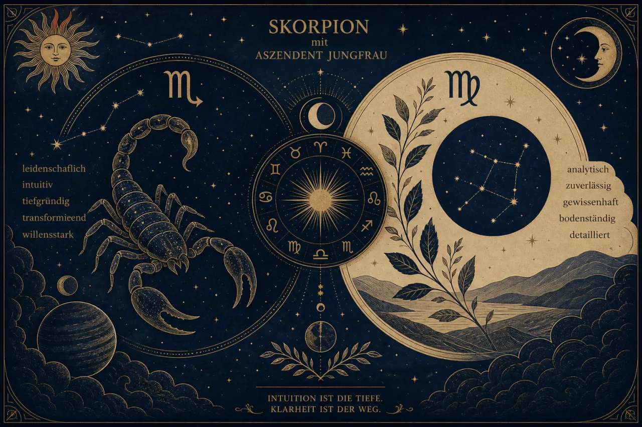 Skorpion mit Aszendent Jungfrau