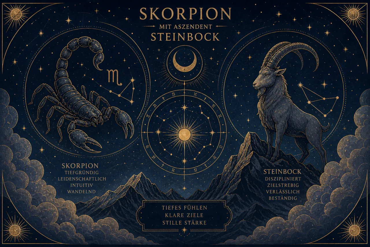 Skorpion mit Aszendent Steinbock