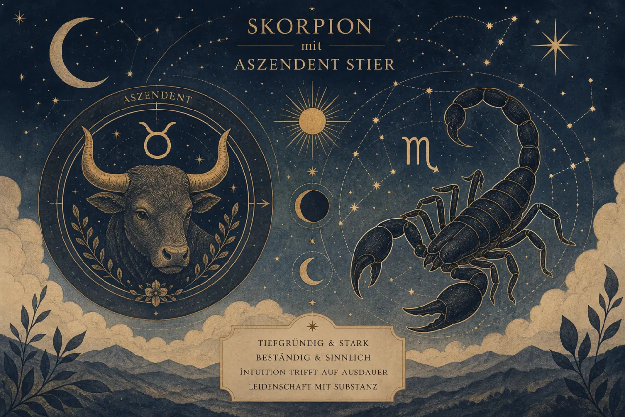 Skorpion mit Aszendent Stier