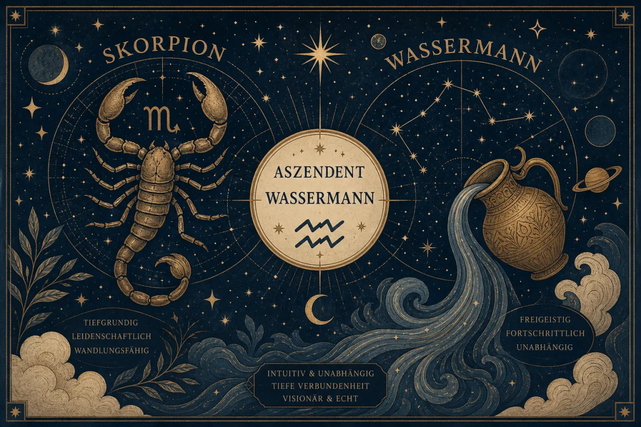 Skorpion mit Aszendent Wassermann