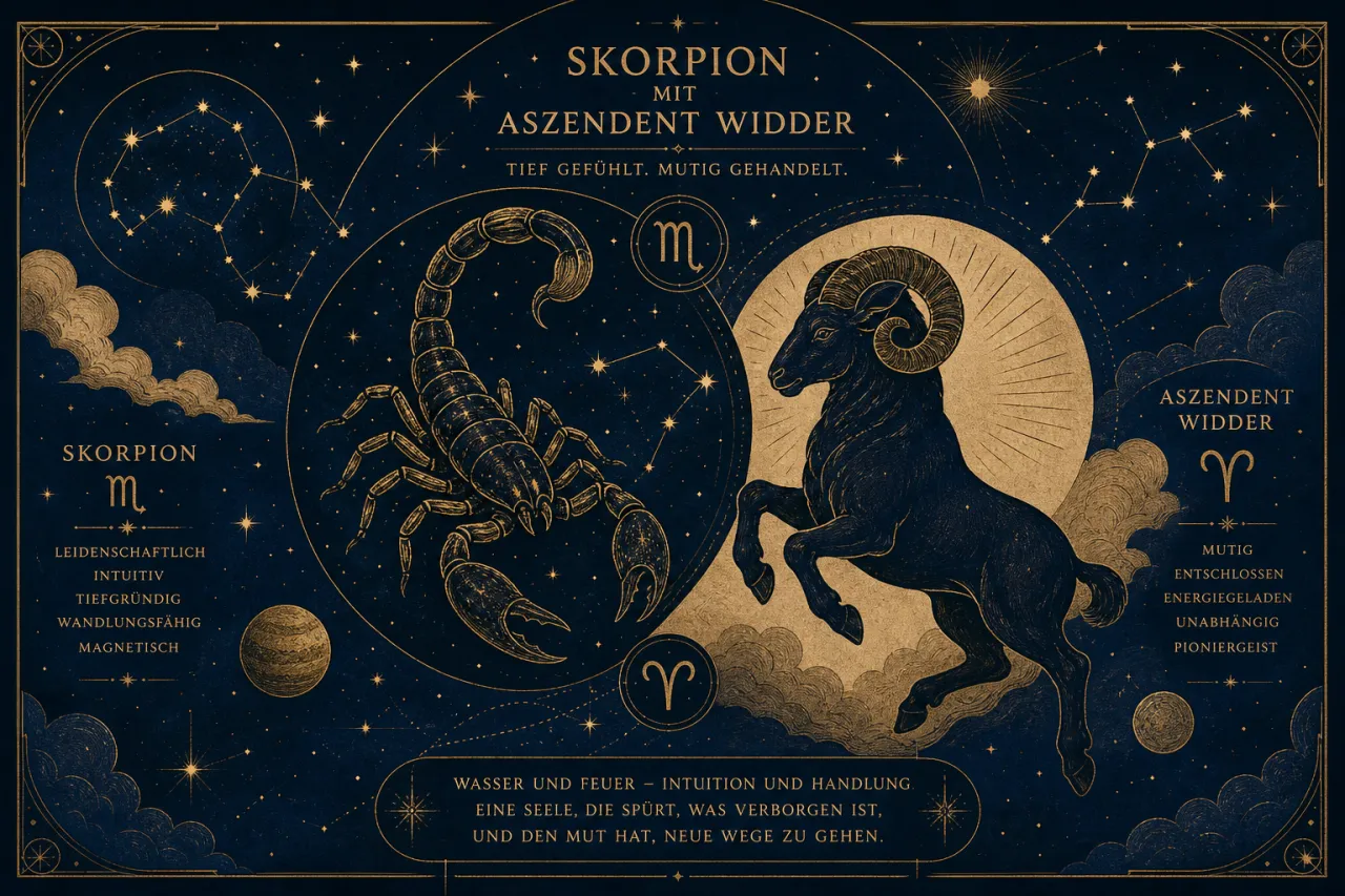 Skorpion mit Aszendent Widder