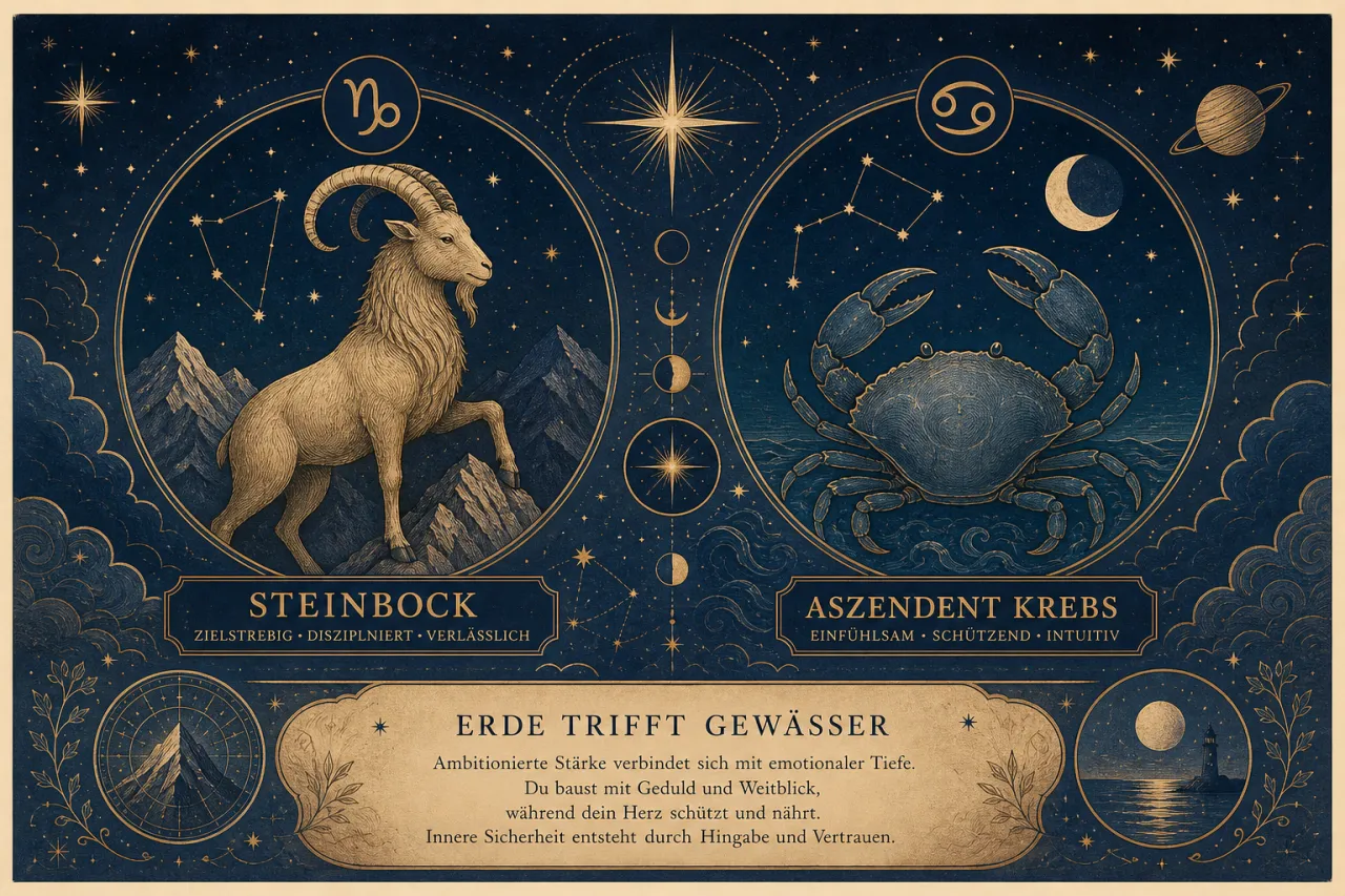 Steinbock mit Aszendent Krebs