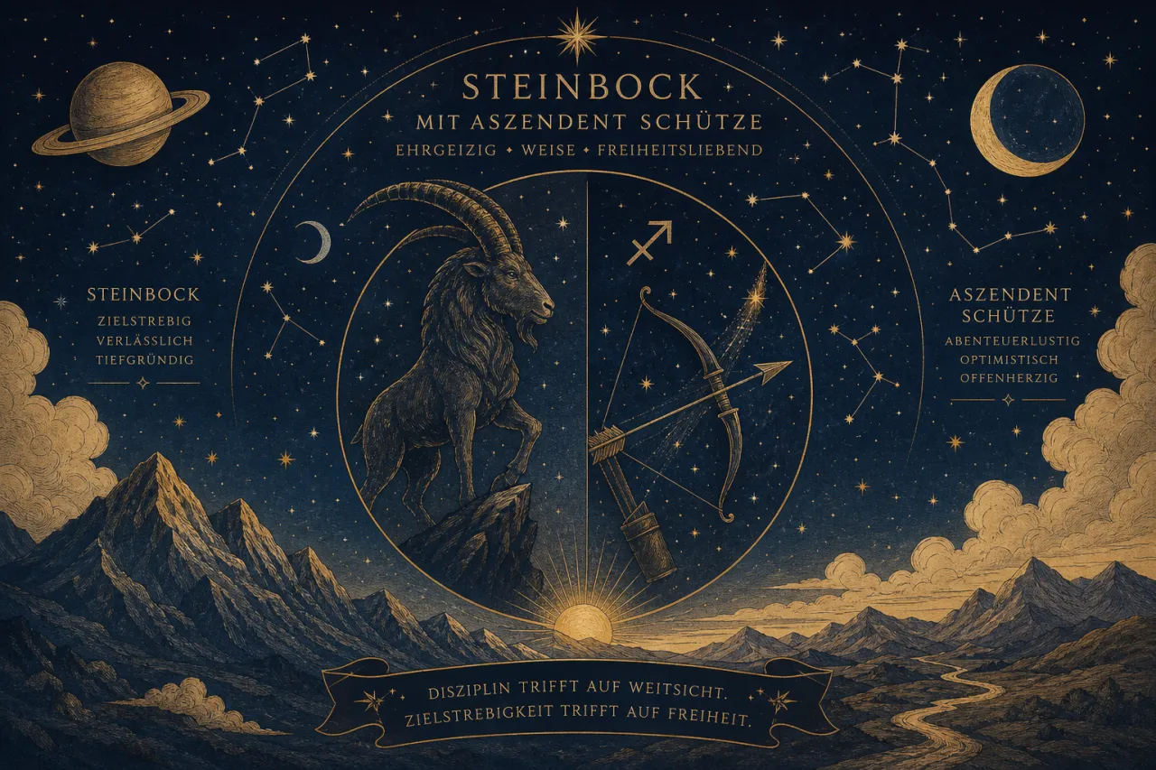 Steinbock mit Aszendent Schütze