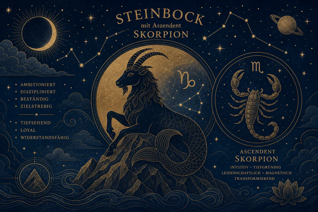 Steinbock mit Aszendent Skorpion