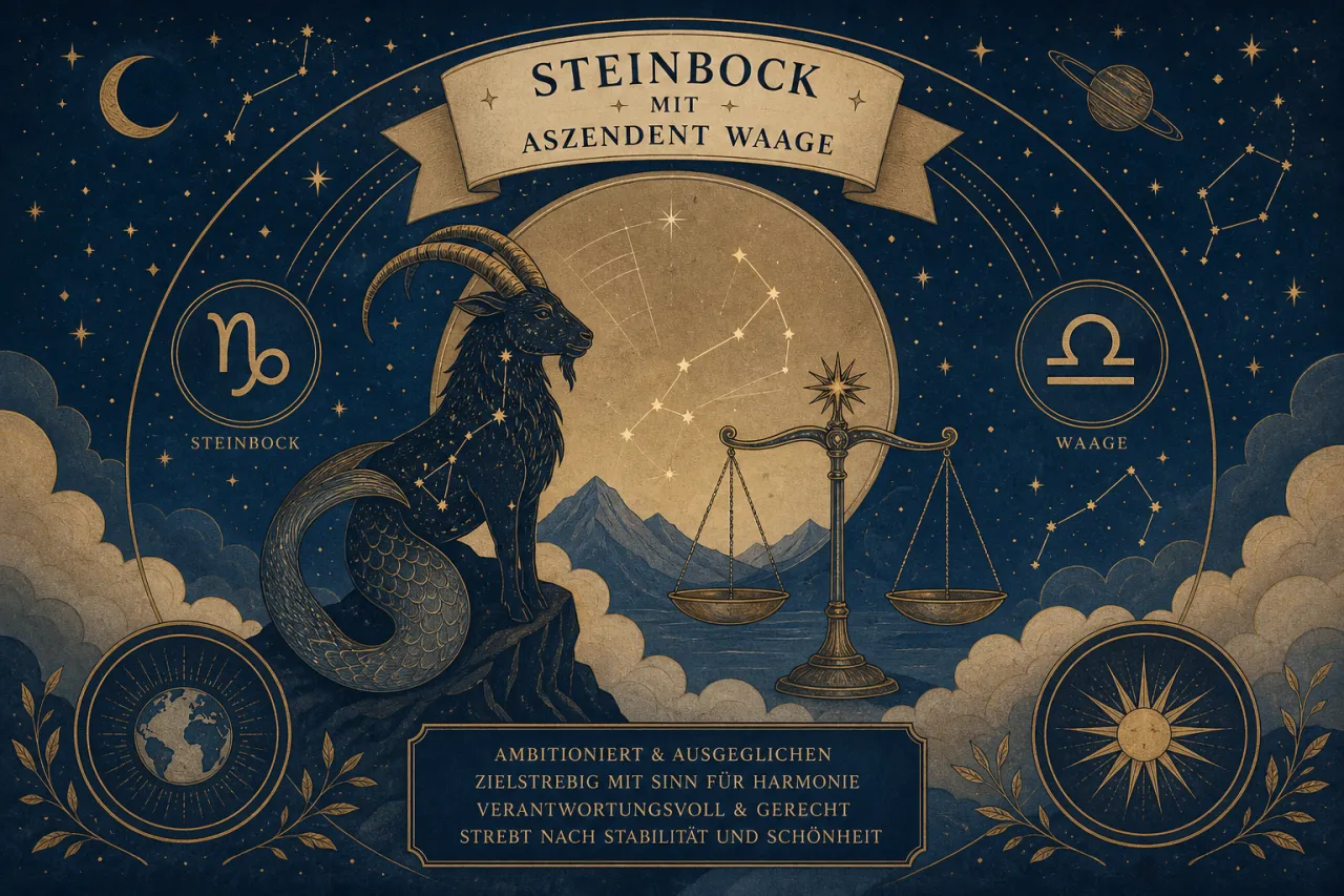 Steinbock mit Aszendent Waage