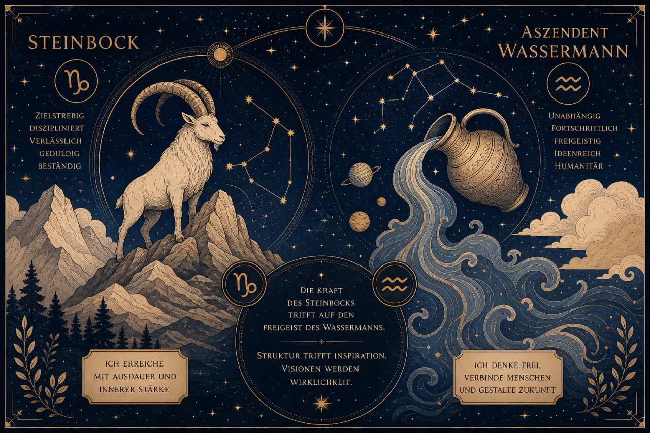 Steinbock mit Aszendent Wassermann