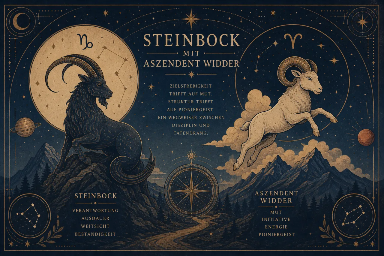 Steinbock mit Aszendent Widder