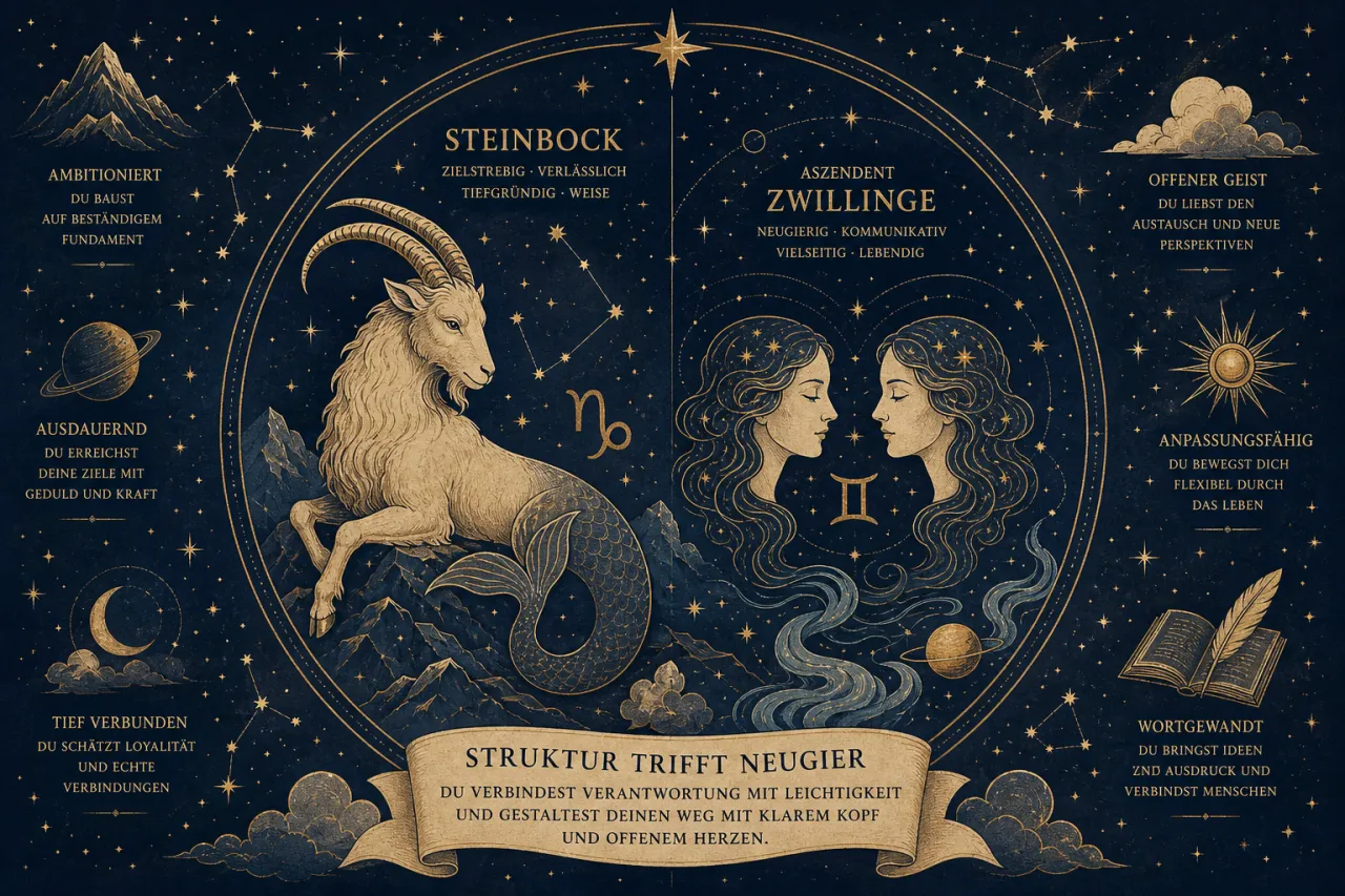 Steinbock mit Aszendent Zwillinge