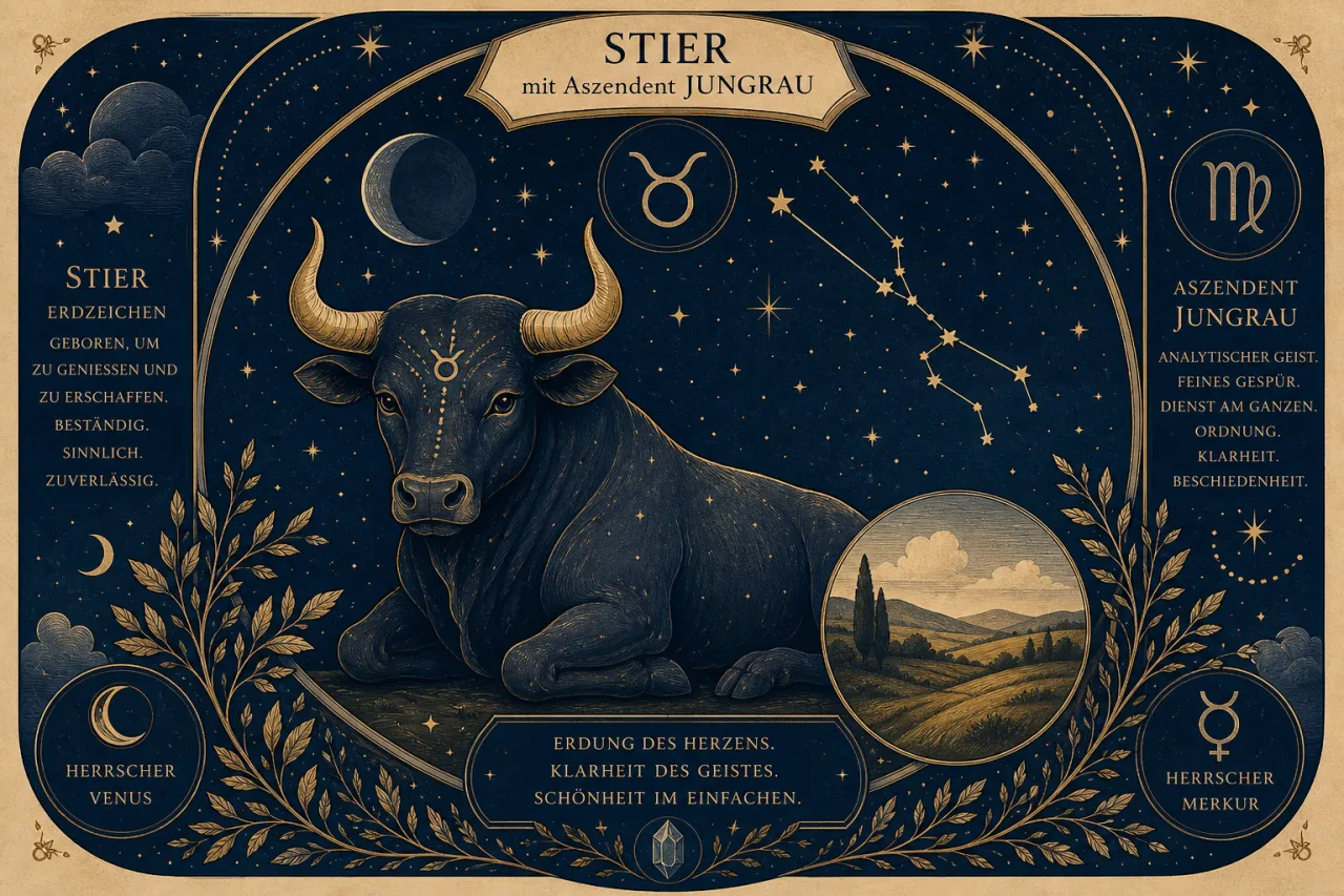 Stier mit Aszendent Jungfrau