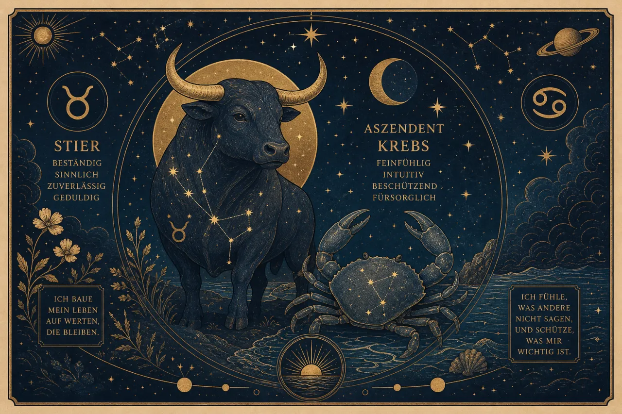 Stier mit Aszendent Krebs