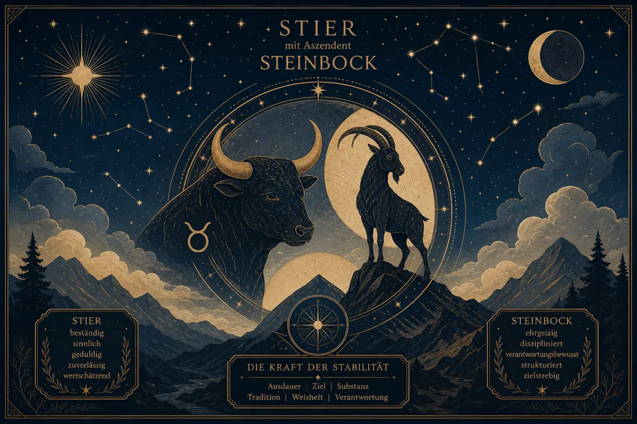 Stier mit Aszendent Steinbock