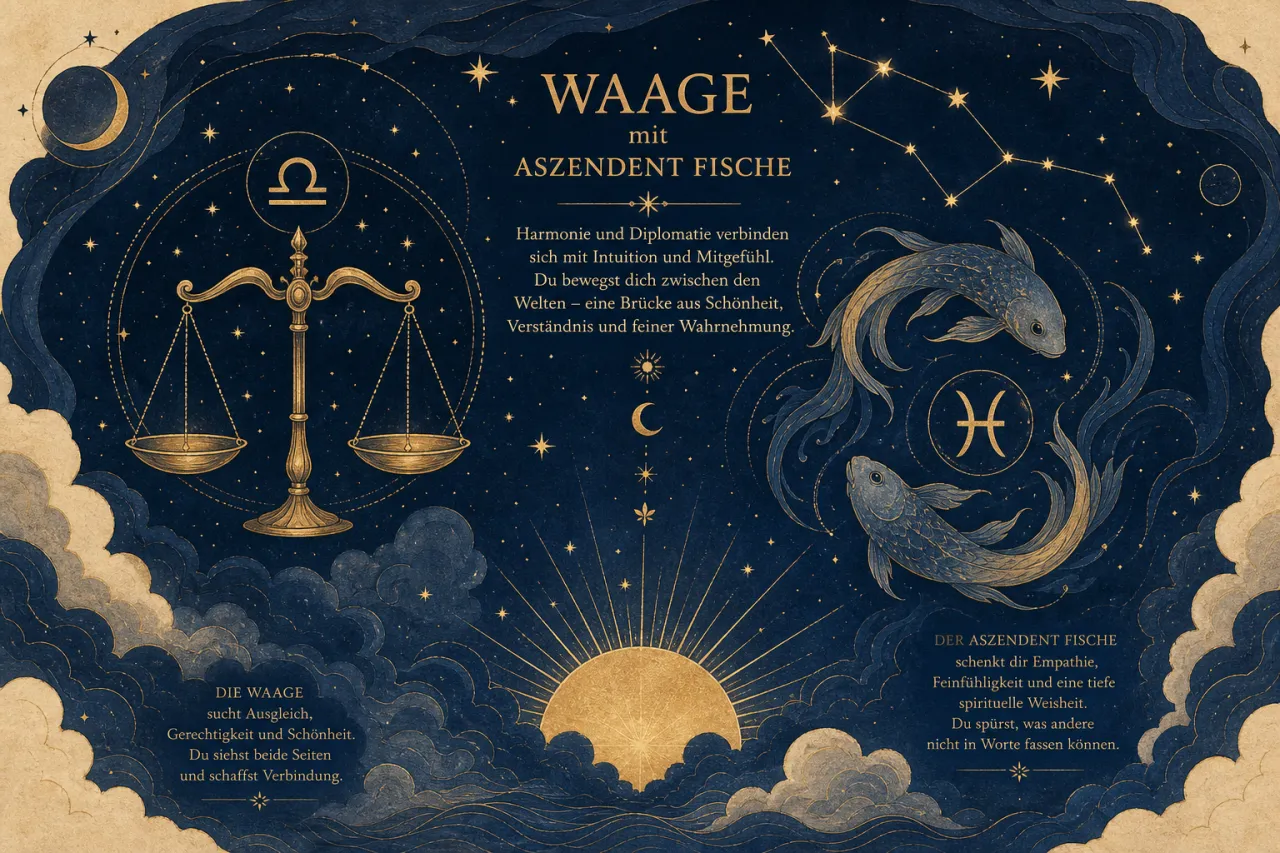 Waage mit Aszendent Fische