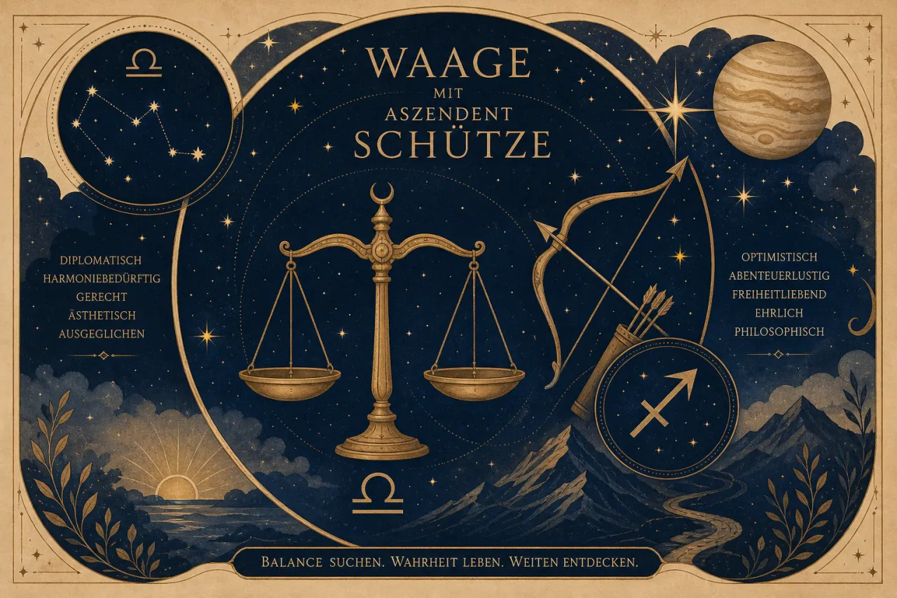 Waage mit Aszendent Schütze