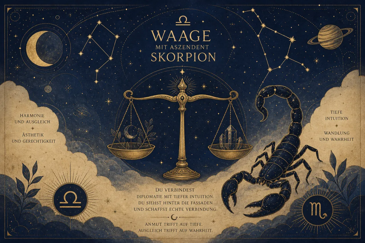 Waage mit Aszendent Skorpion
