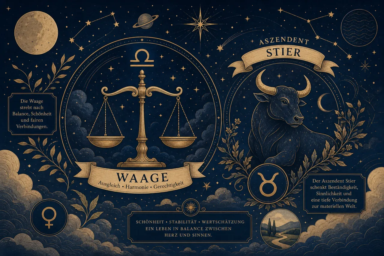 Waage mit Aszendent Stier