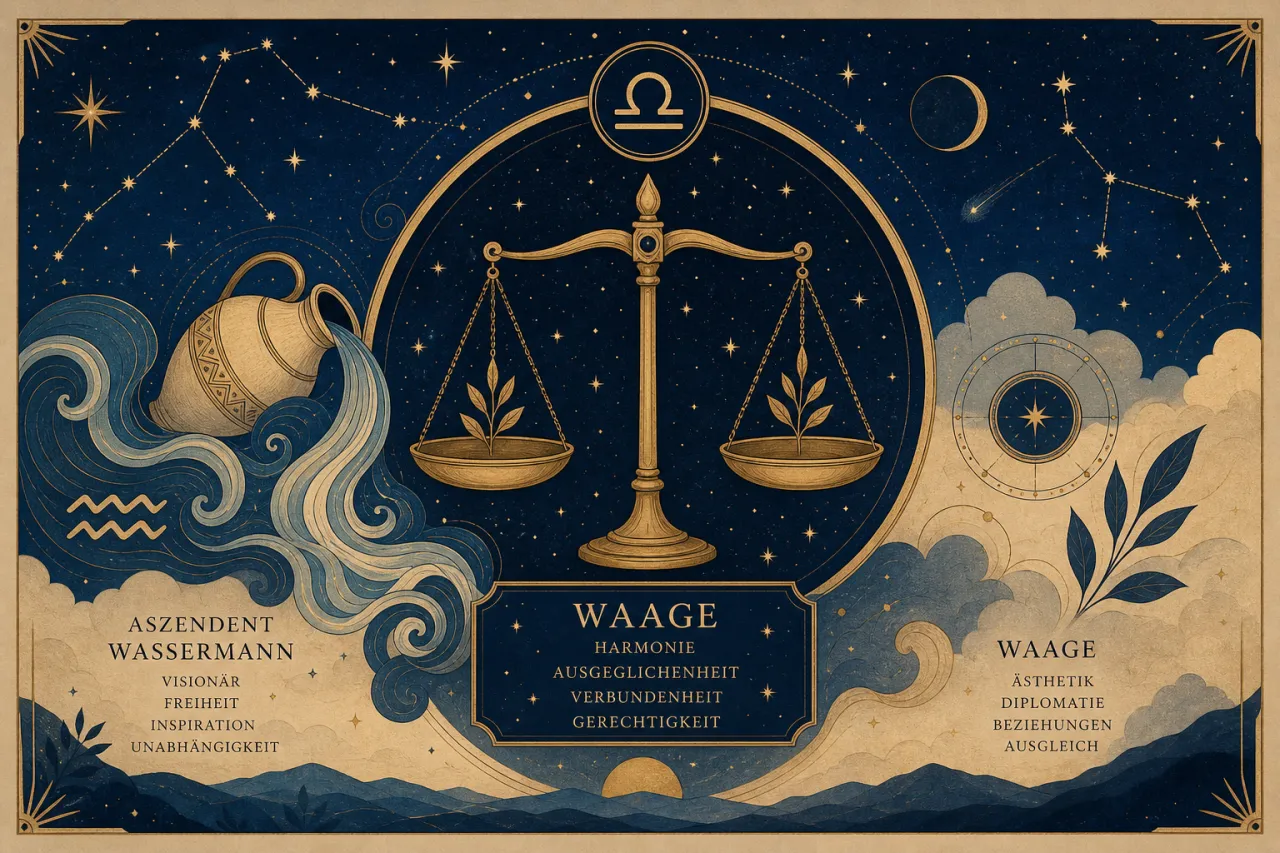 Waage mit Aszendent Wassermann