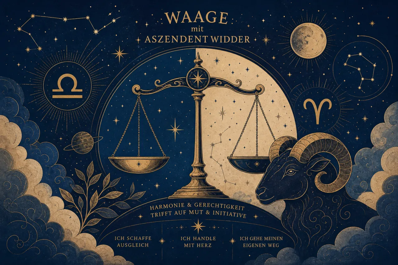 Waage mit Aszendent Widder