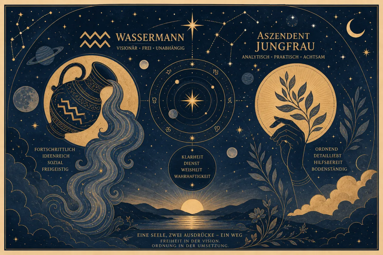 Wassermann mit Aszendent Jungfrau