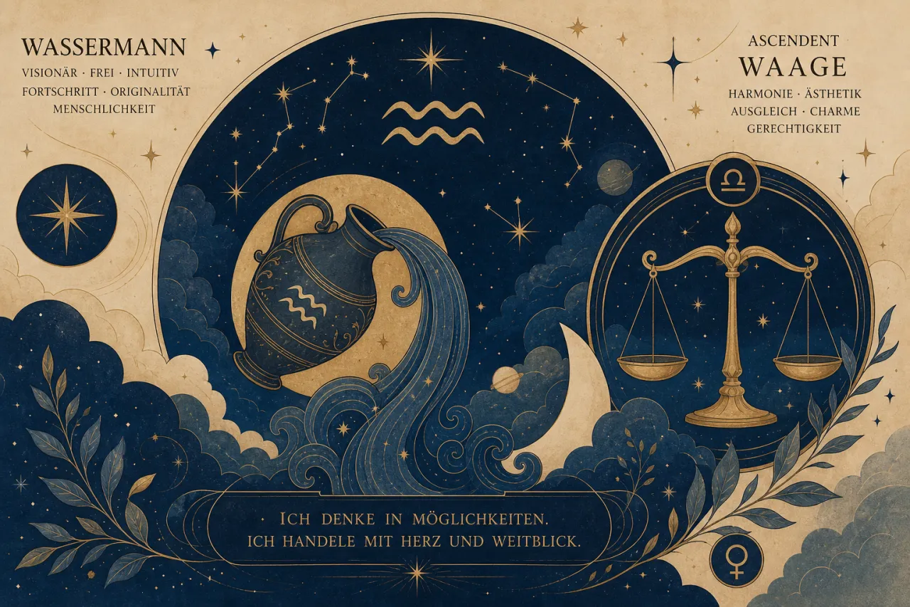 Wassermann mit Aszendent Waage