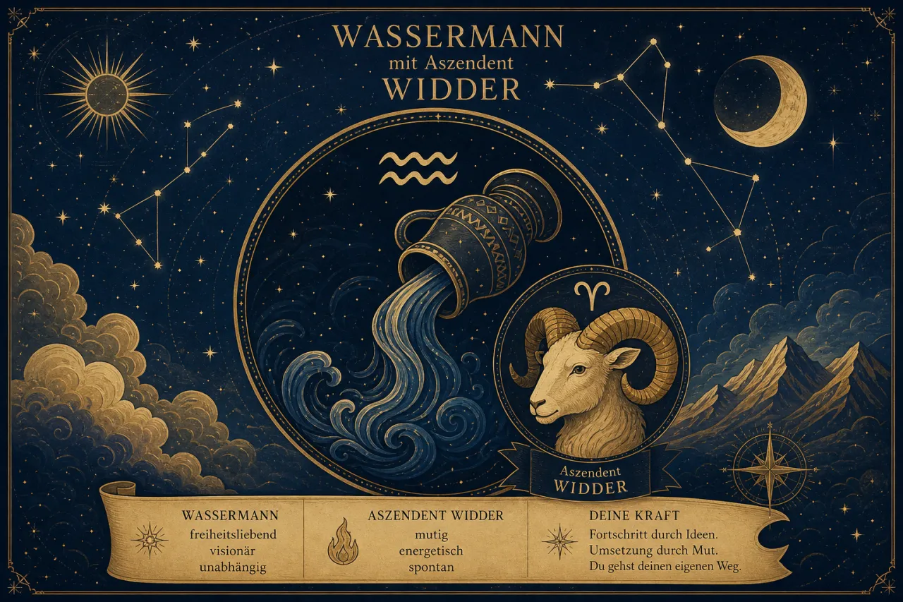 Wassermann mit Aszendent Widder
