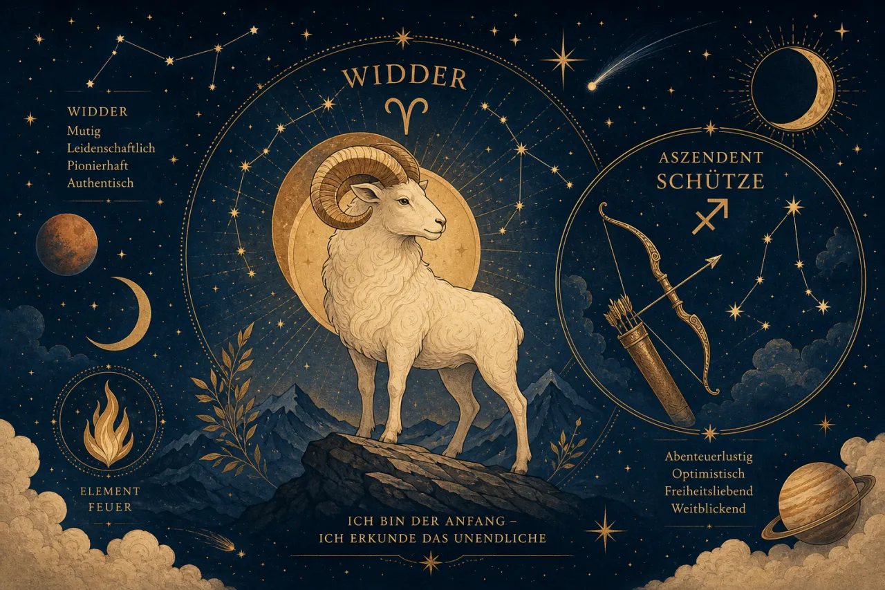 Widder mit Aszendent Schütze