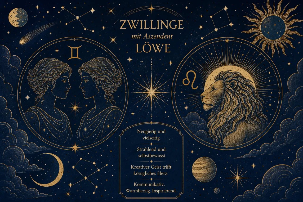 Zwillinge mit Aszendent Löwe