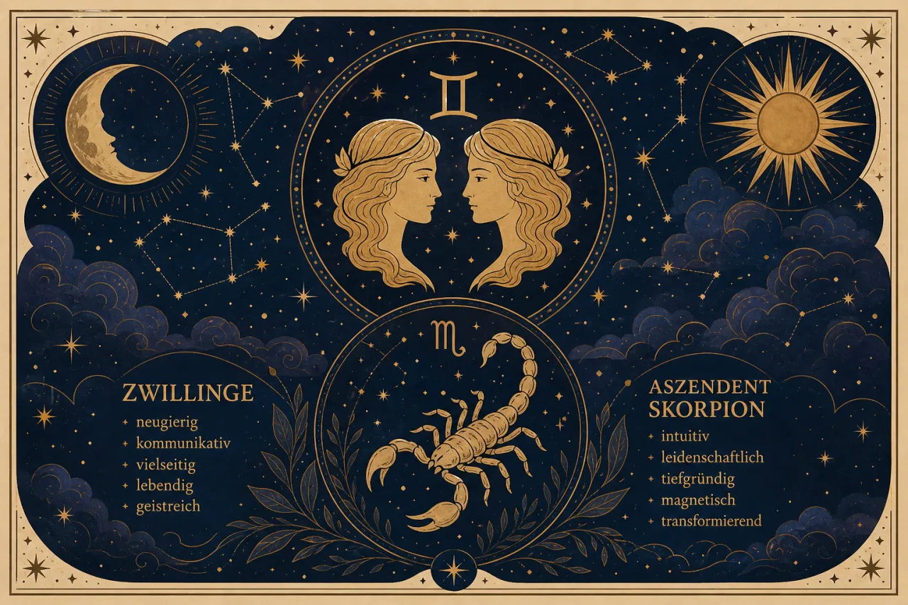 Zwillinge mit Aszendent Skorpion